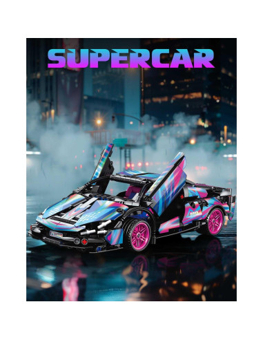 Coche Deportivo Sosuy 1:18 Cyberpunk 586 Piezas Juguete