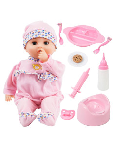 Muñeca Interactiva Rosa Toy Choi 40 cm con Accesorios