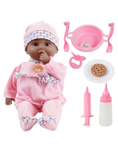 Muñeca Interactiva Rosa Toy Choi 40 cm con Sonidos y Accesorios