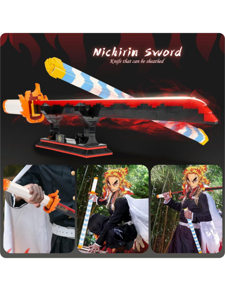 Espada Rengoku Kyoujurou Demon Slayer - Set de Construcción 792 Pcs