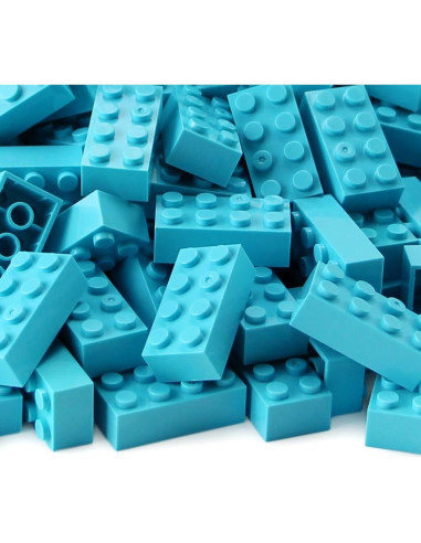 Ladrillos de Construcción Feleph 100 Piezas Azul 2x4