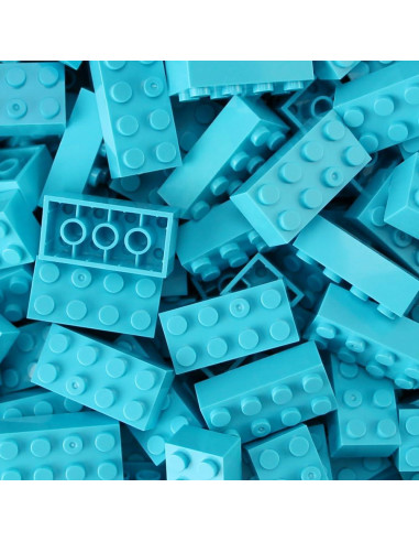 Ladrillos de Construcción Feleph 100 Piezas Azul 2x4