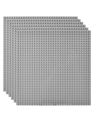 Placas Base Lekebaby 10 cm x 10 cm Paquete de 6 Gris