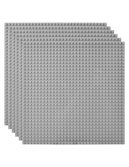 Placas Base Lekebaby 10 cm x 10 cm Paquete de 6 Gris