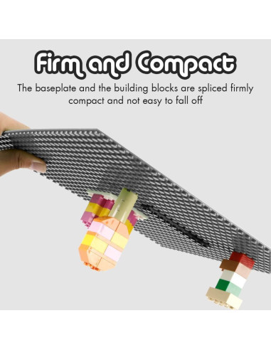 Placas Base Lekebaby 10 cm x 10 cm Paquete de 6 Gris