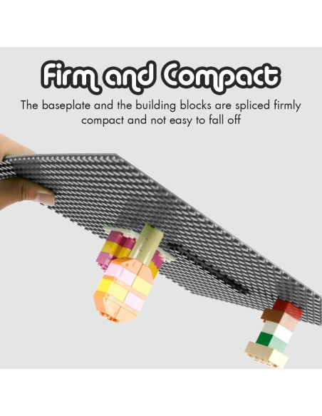 Placas Base Lekebaby 10 cm x 10 cm Paquete de 6 Gris