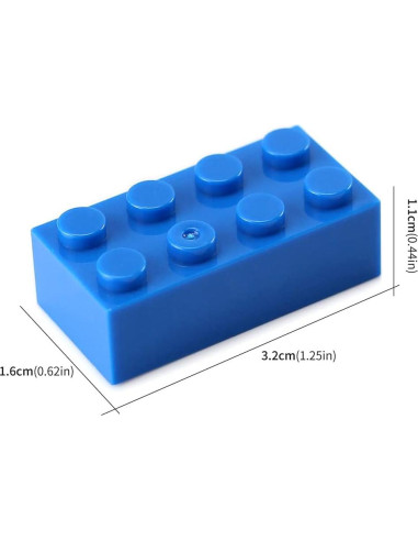 Juego de Bloques de Construcción Feleph 100 Piezas Azules