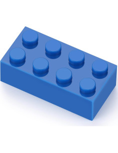 Bloques de Construcción Feleph 320 Piezas 2x4 Azul 2