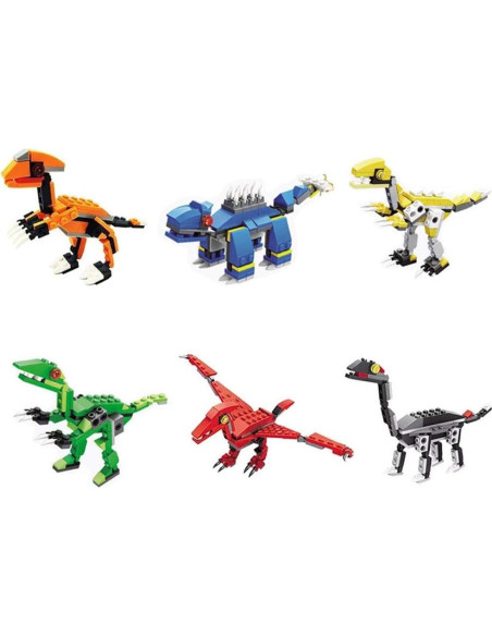 Anditoy 4 Huevos de Bloques de Dinosaurios para Niños