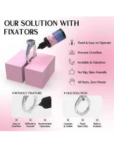 Kit Ajustadores de Anillos Akisey con Pegamento UV 20g 2