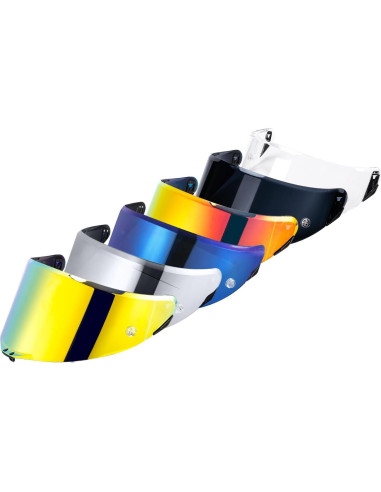 Visera de Casco JQF Gear Pista GPRR Azul Cromado