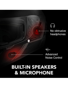 Casco Integral Sena Stryker Bluetooth y Mesh, Pequeño, Blanco 2