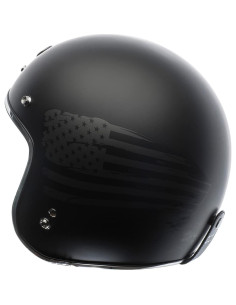 Casco TORC T50C Abierto 3/4 Motocicleta Negro Mate 2