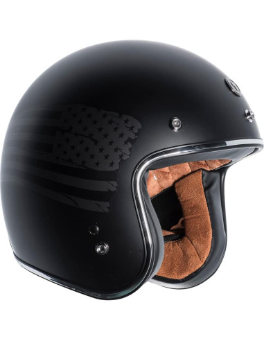 Casco TORC T50C Abierto 3/4 Motocicleta Negro Mate
