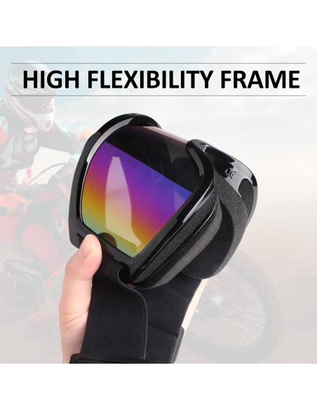 Gafas de Motocross Dmeixs GOGMSI Negro UV para Adultos