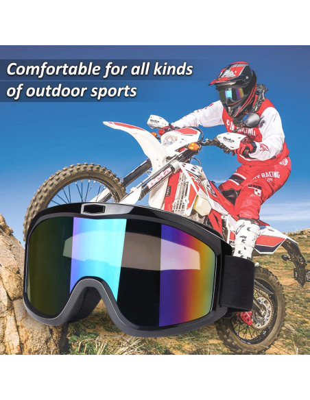 Gafas de Motocross Dmeixs GOGMSI Negro UV para Adultos