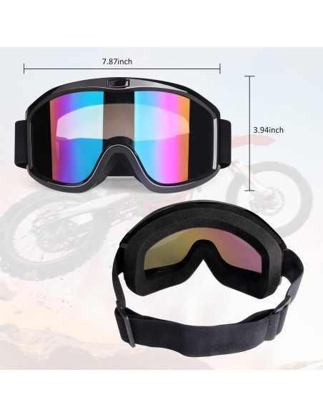 Gafas de Motocross Dmeixs GOGMSI Negro UV para Adultos