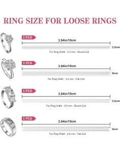 Reductor de Tamaño de Anillo Wegoup - Silicona Transparente 8 Piezas 2
