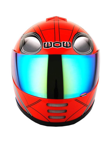 Casco Integral WOW HKY-B15 para Jóvenes + Guantes MX