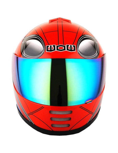 Casco Integral WOW HKY-B15 para Jóvenes + Guantes MX