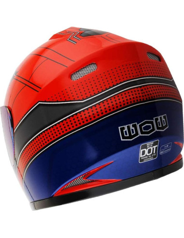 Casco Integral WOW HKY-B15 para Jóvenes + Guantes MX