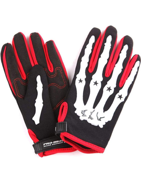 Casco de Motocicleta WOW HKY-B15 para Jóvenes + Guantes MX