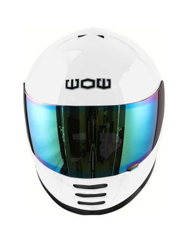 Casco de Motocicleta WOW HKY-B15 para Jóvenes + Guantes MX