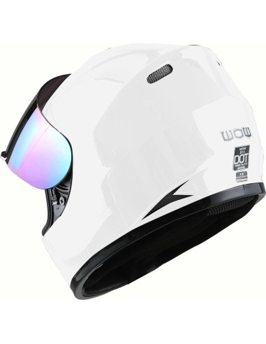 Casco de Motocicleta WOW HKY-B15 para Jóvenes + Guantes MX