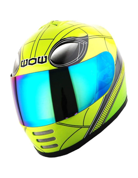 Casco Integral WOW HKY-B15 para Jóvenes + Guantes MX