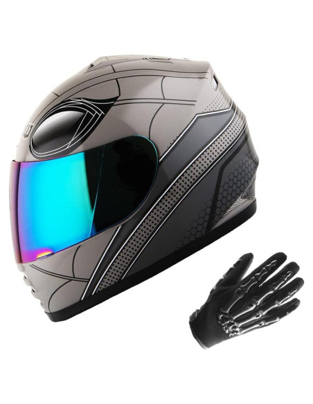 Casco Infantil WOW HKY-B15 + Guantes MX + Talla S