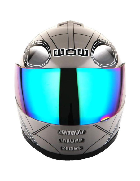 Casco Infantil WOW HKY-B15 + Guantes MX + Talla S