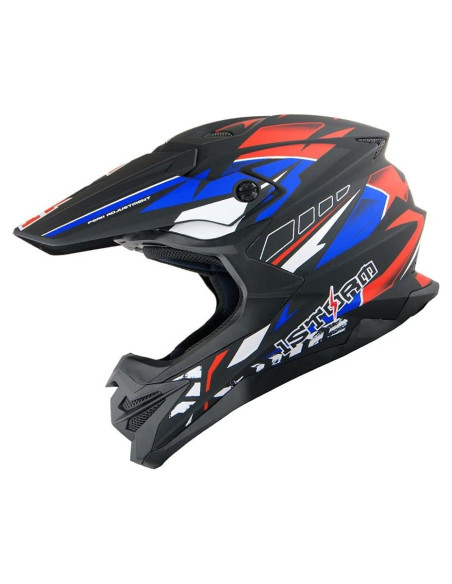 Casco 1Storm HF803 Motocross Adulto Negro Mate S