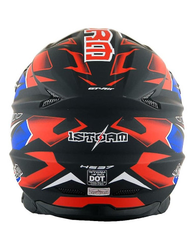 Casco 1Storm HF803 Motocross Adulto Negro Mate S