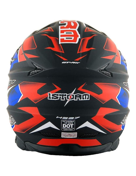 Casco 1Storm HF803 Motocross Adulto Negro Mate S