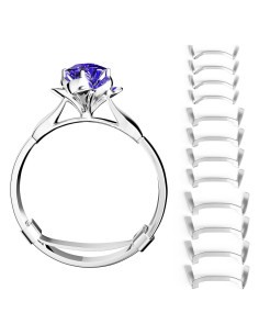 Conjunto de 12 Protectores de Anillo de Metal ELETIUO - 3 Tamaños