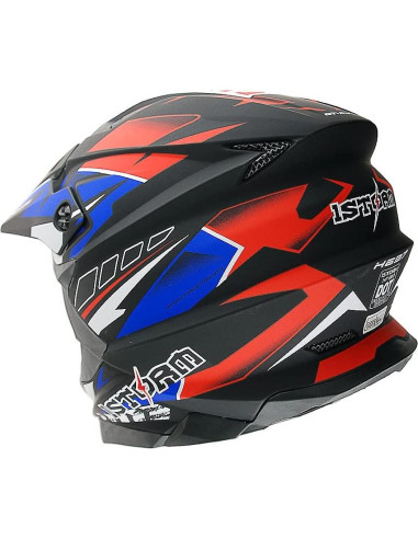 Casco 1Storm HF803 Motocross Adulto Negro Mate S