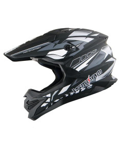 Casco 1Storm HF803 Motocross Adulto Negro Mate S