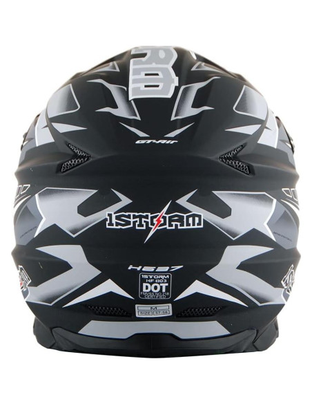 Casco 1Storm HF803 Motocross Adulto Negro Mate S