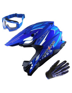 Casco 1Storm HF803 Motocross Adulto Negro Mate S