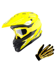 Casco 1Storm HF803 Motocross Adulto Negro Mate S