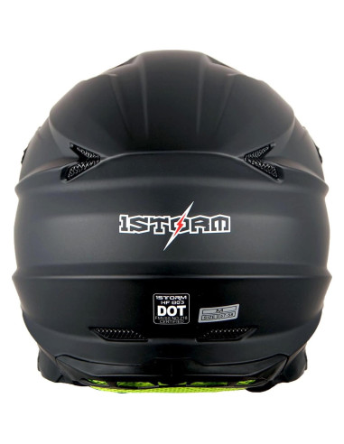Casco 1Storm HF803 Motocross Adulto Negro Mate
