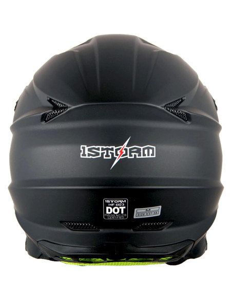 Casco 1Storm HF803 Motocross Adulto Negro Mate