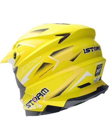 Casco 1Storm HF803 Motocross Adulto Negro Mate S