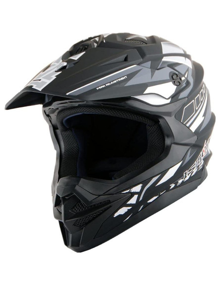 Casco 1Storm HF803 Motocross Adulto Negro Mate S