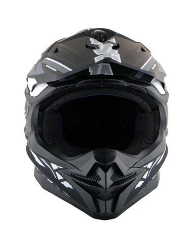 Casco 1Storm HF803 Motocross Adulto Negro Mate S