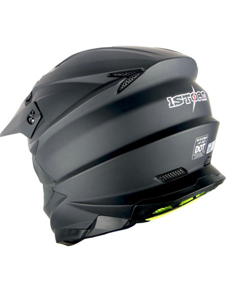 Casco 1Storm HF803 Motocross Adulto Negro Mate S