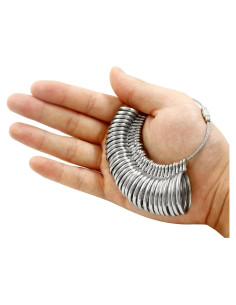 Herramienta de Medición de Talla de Anillo Litoexpe 31 Piezas