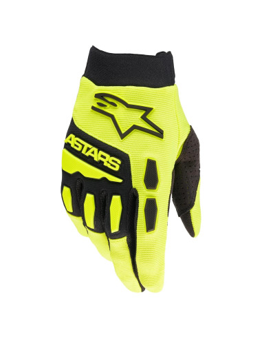Guantes Alpinestars Full Bore Amarillo Fluo/Negro Lg