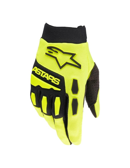 Guantes Alpinestars Full Bore Amarillo Fluo/Negro Lg