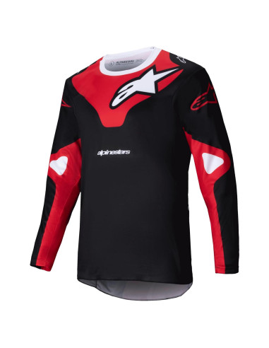 Jersey Racer Veil Alpinestars Negro/Rojo Brillante M